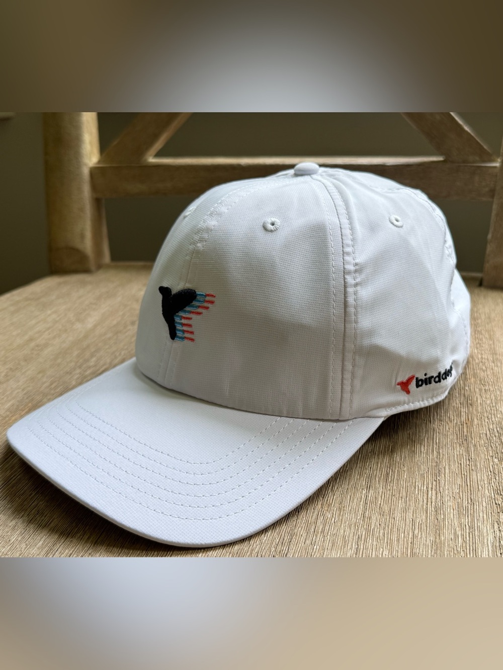 Birddogs Men’s White Tri-Color Blurred Golf New OS adjustable NEW!